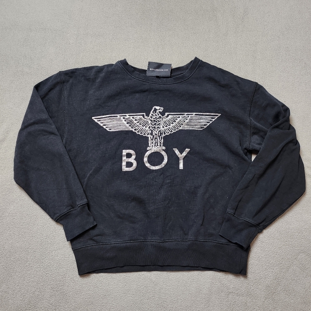 Boy London Sweatshirt Silver and Black